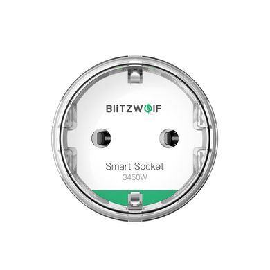 Розумна WI-Fi розетка BlitzWolf BW-SHP6 3450W PRO з моніторингом, Білий