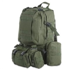 Рюкзак тактический, военный MT50, 50 л. с подсумками и MOLLE Green, Зелёный
