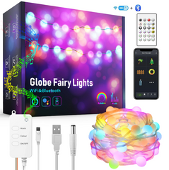 Умная WiFі мультицветная новогодняя герлянда 10 м Tervix Pro Line Fairy Lights WiFi, Белый