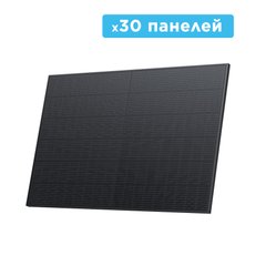 Набір сонячних панелей EcoFlow 30*400 Solar Panel Стаціонарні, Черный