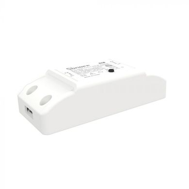 Wi-Fi реле Sonoff basic R2 RF 433 з пультом керуваня, Білий