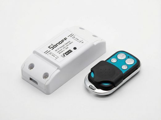 Wi-Fi реле Sonoff basic RFR2 433 с пультом управления, Белый