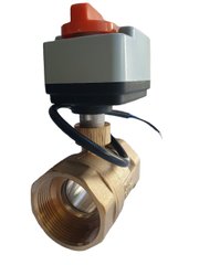 2-ходовий кульовий клапан н/в 2" DN50 з електроприводом Tervix Pro Line ORC2, Бежевий