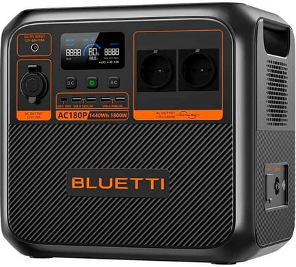 Зарядна станція Bluetti AC180P 1440Wh 400000mAh, 1800W