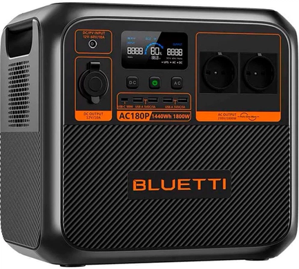 Зарядна станція Bluetti AC180P 1440Wh 400000mAh, 1800W