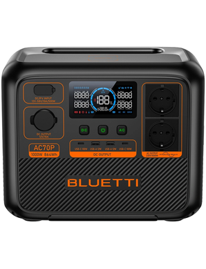 Зарядна станція Bluetti AC70P 864Wh 240000mAh, 1000W