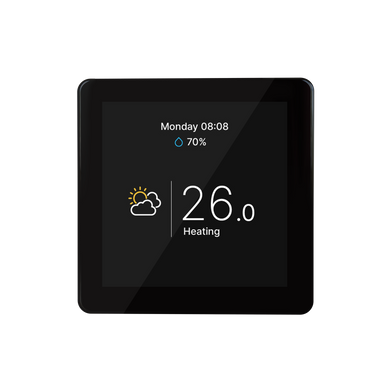 Комнатный сенсорный термостат с Wi-Fi управлением Tervix Pro Line WiFi TouchScreen Thermostat (для котла), Черный