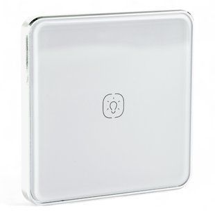 Розумна сенсорна кнопка-вимикач Tervix Pro Line ZigBee Touch Switch (1 клавіша), на батар., Бежевий