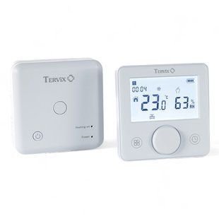 Безпровідний кімнатний термостат з WiFi управлінням Tervix Pro Line для газ./ел. котла + USB, Білий