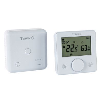 Безпровідний кімнатний термостат з Wi-Fi управлінням Tervix Pro Line для газового/електричного котла + USB, Білий