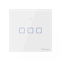 Сенсорный Wi Fi выключатель Sonoff TX T2eu3c RF 433 МГц, Белый