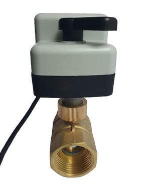 2-ходовий кульовий клапан н/в 3/4" DN20 з самозворот. електроприводом Tervix Pro Line ZERG, Бежевый