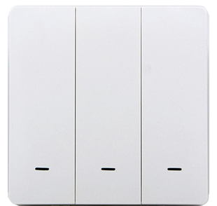 Розумний клавішний вимикач Tervix Pro Line ZigBee Push Switch (3 клавіші), без нуля, Білий