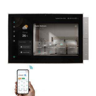 Центральна панель управління розумним будинком 10'' Tervix Pro Line WiFI+BT+ZigBee, Черный