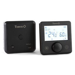 Безпровідний кімнатний термостат з WiFi управлінням Tervix Pro Line для газ./ел. котла + USB, Черный