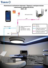 Освітлення. Комплексне освітлення квартири / будинку з використанням «кінетичних» вимикачів Tervix (WIiFi +RF), Бежевий