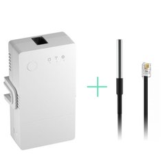 Wi-Fi выключатель Sonoff (TH16) THR316 с датчиком температуры DS18B20, Белый