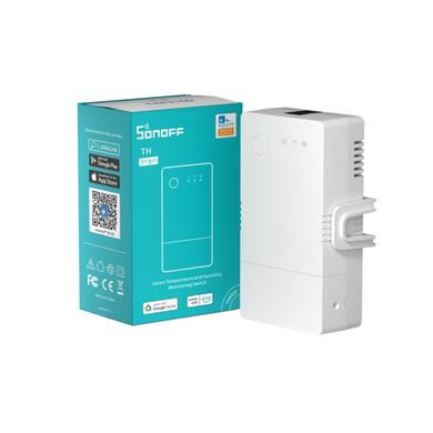 Wi-Fi вимикач Sonoff (TH16) THR316 з датчиком температури DS18B20, Білий