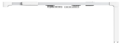 Розумний карниз для штор з ZigBee управлінням Tervix Pro Line ZigBee Curtain, довжина 2 м., Бежевий