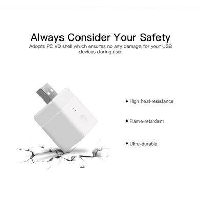 Sonoff micro 5v умный Wi-Fi USB адаптер, Белый