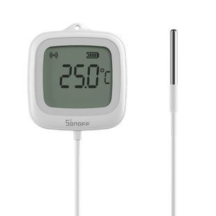 Датчик температури Zigbee Sonoff SNZB-02LD Розумний термометр, Білий