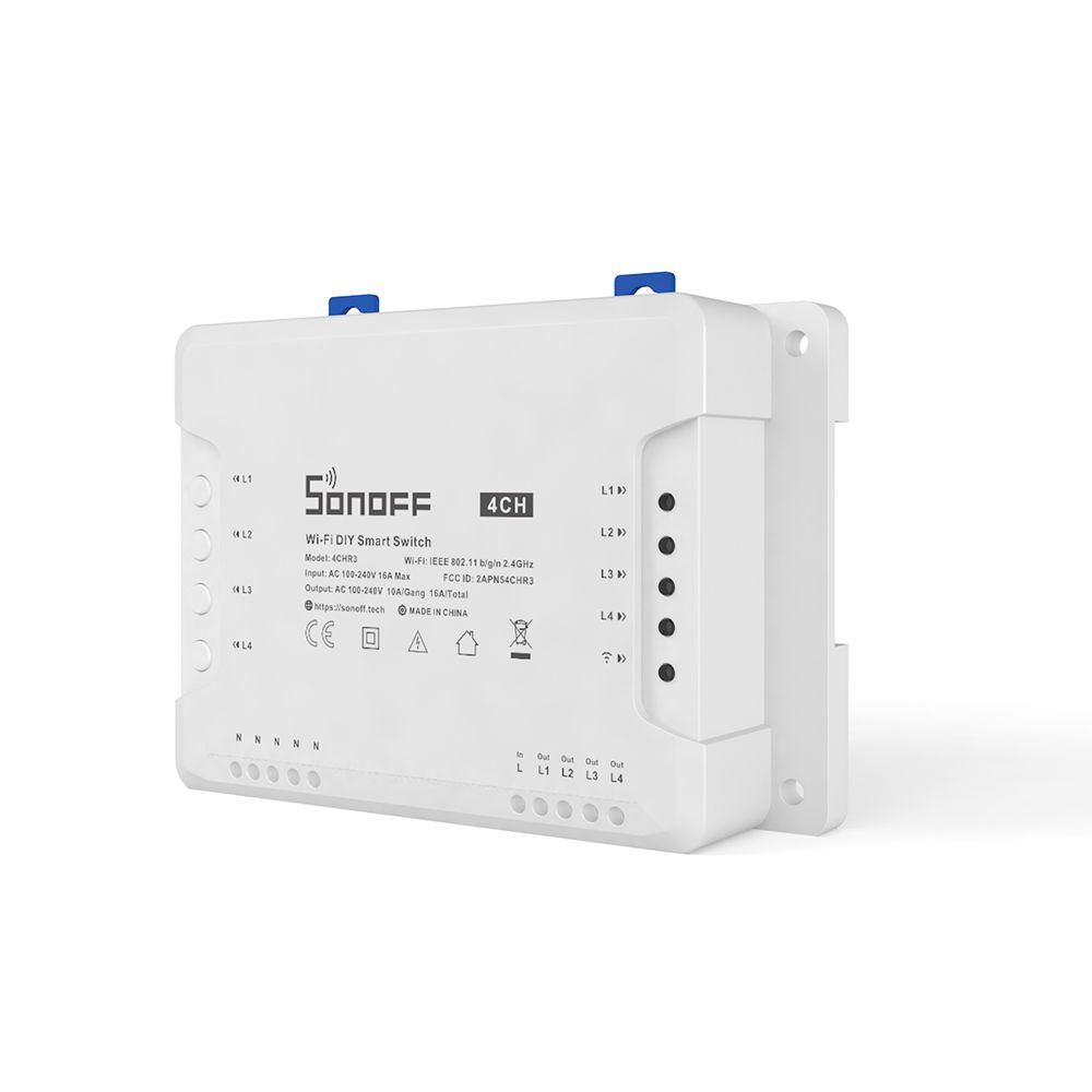 Wi-Fi реле Sonoff 4CH R3 4 канала - HomeSmart — интернет-магазин