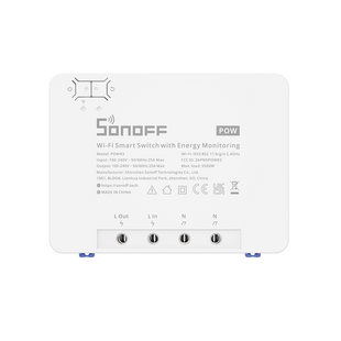 Wi-Fi реле з енергомоніторингом Sonoff POW R3  25А, Білий