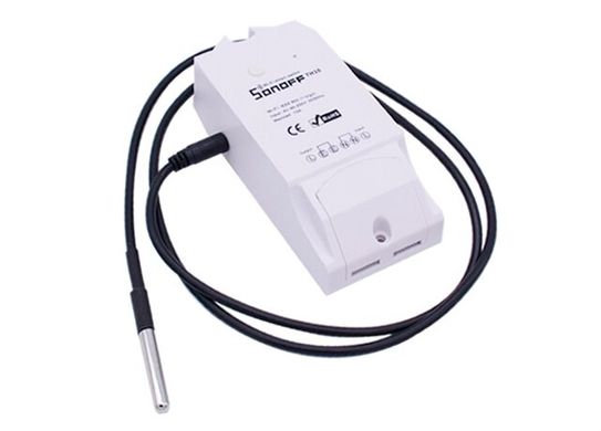Wi-Fi выключатель Sonoff TH 16 с датчиком температуры DS18B20, Белый