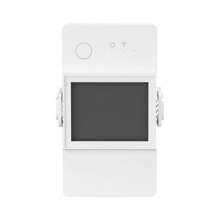 SONOFF POW Elite (POWR320D) WiFi реле 20A з вимірюванням енергії, LCD дисплей, ESP32, Білий