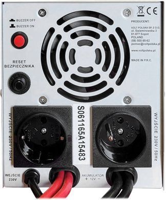 Джерело безперебійного живлення Volt Polska Sinus Pro 1100E Plus 12/230V (700/1100W)