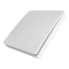 Беспроводной выключатель Tervix Pro Line RF 433 MHz Switch (3 клавиши) Кинетическая кнопка, Белый