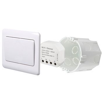 Умный выключатель-регулятор Tervix Pro Line WiFi Dimmer (1 клавиша), Белый