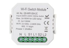 Розумний вимикач Tervix Pro Line WiFi Switch (2 клавіші), Білий