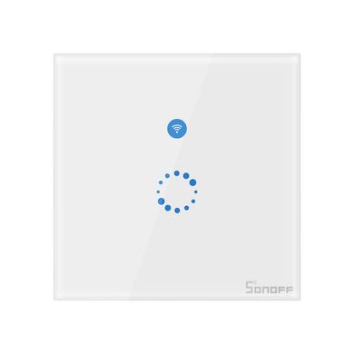 Сенсорный Wi-Fi выключатель SONOFF T4EU1C без нейтрали, Белый