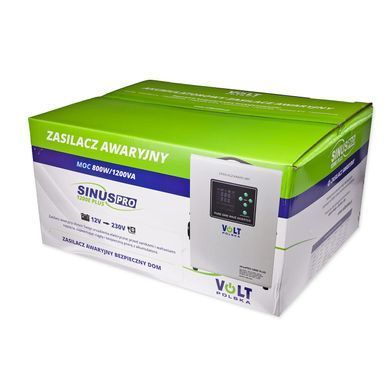 Інвертор Volt Polska Sinus PRO 1200 E Plus 12/230V 800W/1200VA